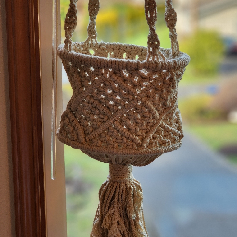 Macromay Plant Hanger Cream (New Clean Unused)